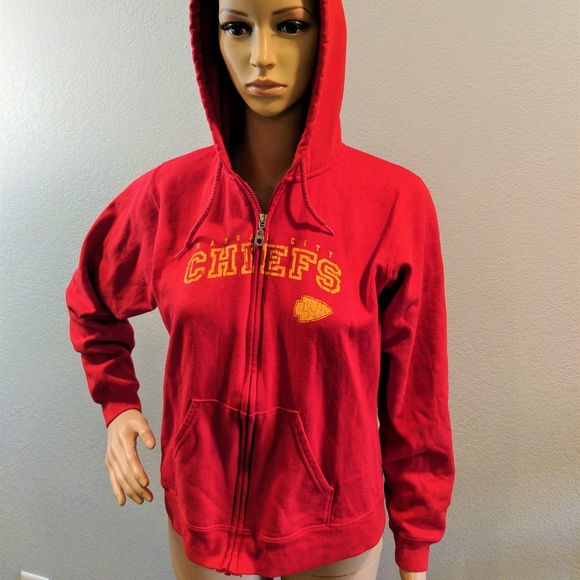 NFL Jackets & Blazers - Red NFL Kansas City Chiefs Full Zip Hooded Jacket